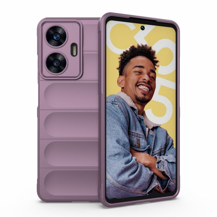 Magic Shield TPU + custodia per telefono in flanella, For Realme C55 4G