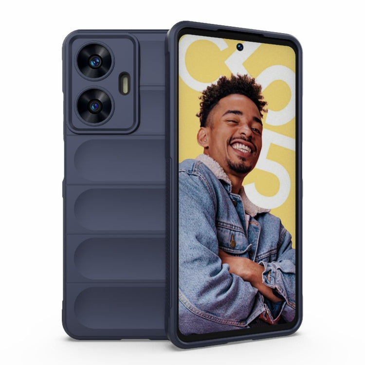 Magic Shield TPU + custodia per telefono in flanella, For Realme C55 4G