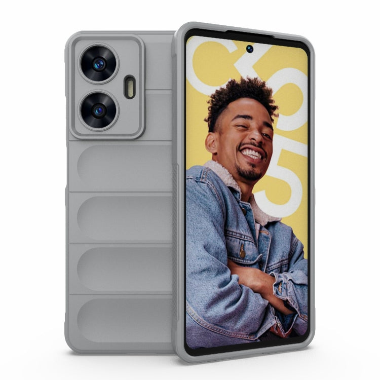 Magic Shield TPU + custodia per telefono in flanella, For Realme C55 4G