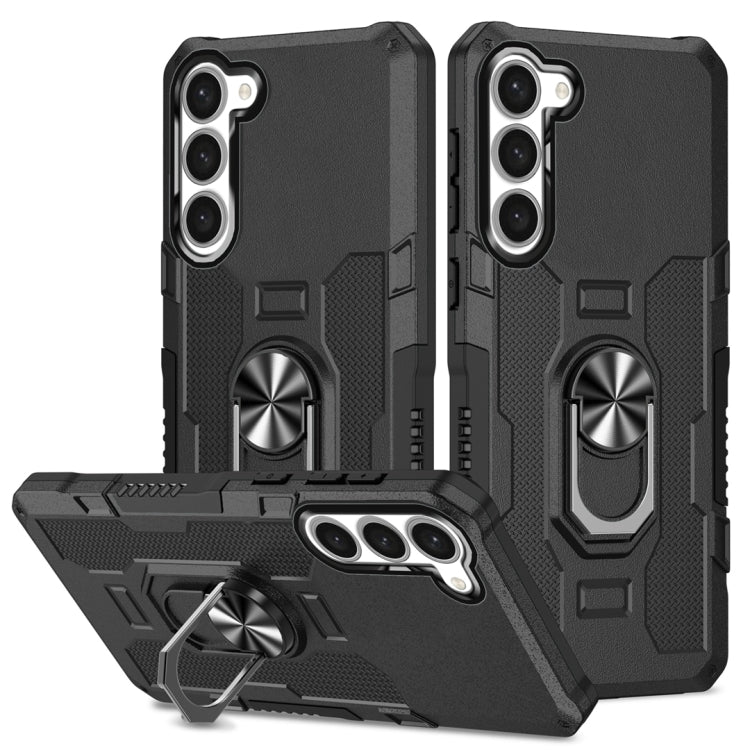 Custodia ibrida con anello e cavalletto per Samsung Galaxy S23 5G