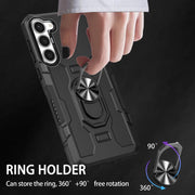 Custodia ibrida con anello e cavalletto per Samsung Galaxy S23 5G