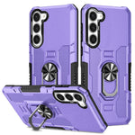 Custodia ibrida con anello e supporto per Samsung Galaxy S23 5G