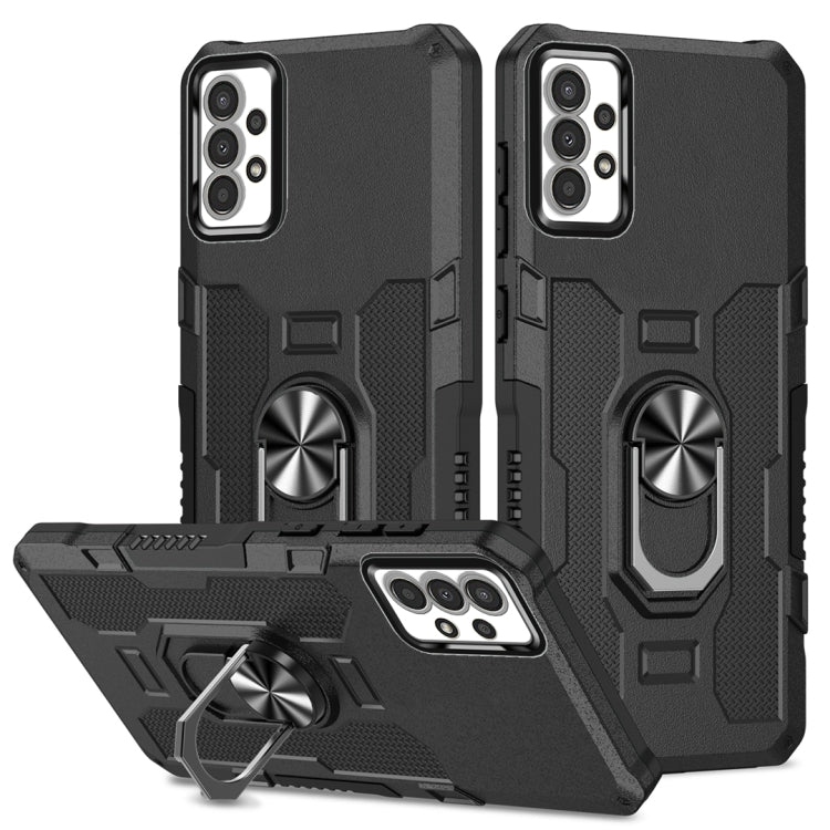 Custodia ibrida con anello e supporto per Samsung Galaxy S23 5G