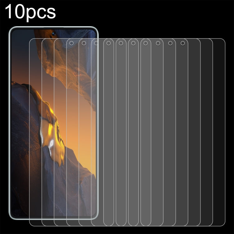 Pellicola in vetro temperato 10 pezzi 0,26 mm 9H 2,5D, For Xiaomi Poco F5 (10 PCS), For Xiaomi Poco F5 Pro (10 PCS)
