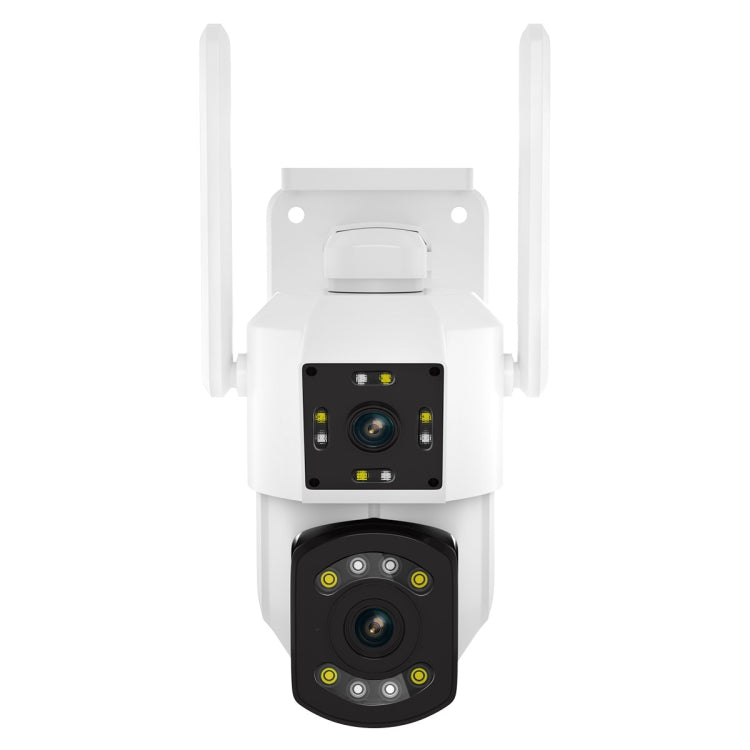 ESCAM PT210 2x3MP Dual Lens Monitor a doppio schermo WiFi Supporto telecamera Rilevamento voce e movimento bidirezionale e archiviazione cloud, PT210