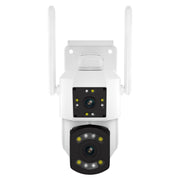 ESCAM PT210 2x3MP Dual Lens Monitor a doppio schermo WiFi Supporto telecamera Rilevamento voce e movimento bidirezionale e archiviazione cloud, PT210