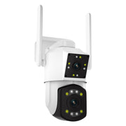 ESCAM PT210 2x3MP Dual Lens Monitor a doppio schermo WiFi Supporto telecamera Rilevamento voce e movimento bidirezionale e archiviazione cloud, PT210