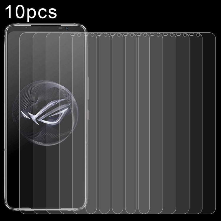 Pellicola in vetro temperato 10 pezzi 0,26 mm 9H 2,5D, For Asus Zenfone 12 Ultra, For Asus ROG Phone 9, For Asus ROG Phone 9 Pro, For Asus Zenfone 10, For Asus ROG Phone 7 Ultimate (10 PCS), For Asus ROG Phone 7