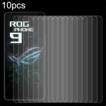 Pellicola in vetro temperato 10 pezzi 0,26 mm 9H 2,5D, For Asus Zenfone 12 Ultra, For Asus ROG Phone 9, For Asus ROG Phone 9 Pro, For Asus Zenfone 10, For Asus ROG Phone 7 Ultimate (10 PCS), For Asus ROG Phone 7