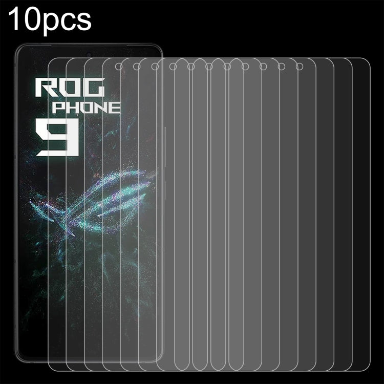 Pellicola in vetro temperato 10 pezzi 0,26 mm 9H 2,5D, For Asus Zenfone 12 Ultra, For Asus ROG Phone 9, For Asus ROG Phone 9 Pro, For Asus Zenfone 10, For Asus ROG Phone 7 Ultimate (10 PCS), For Asus ROG Phone 7