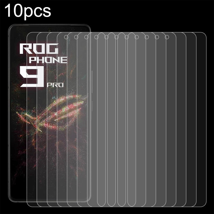 Pellicola in vetro temperato 10 pezzi 0,26 mm 9H 2,5D, For Asus Zenfone 12 Ultra, For Asus ROG Phone 9, For Asus ROG Phone 9 Pro, For Asus Zenfone 10, For Asus ROG Phone 7 Ultimate (10 PCS), For Asus ROG Phone 7
