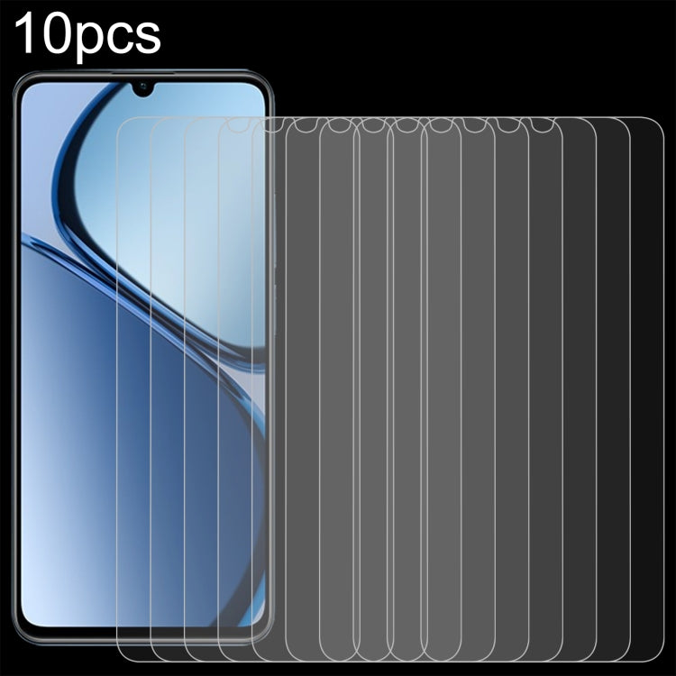 Pellicola in vetro temperato 10 pezzi 0,26 mm 9H 2,5D, For Realme 12 / C75, For Realme C65s, For Realme Narzo 70 / Narzo 70 Turbo, For Realme Narzo 70x / 13, For Realme C67 4G / 12 Lite, For Realme P1, For Realme Narzo 70 Pro, For Realme V50s          ...