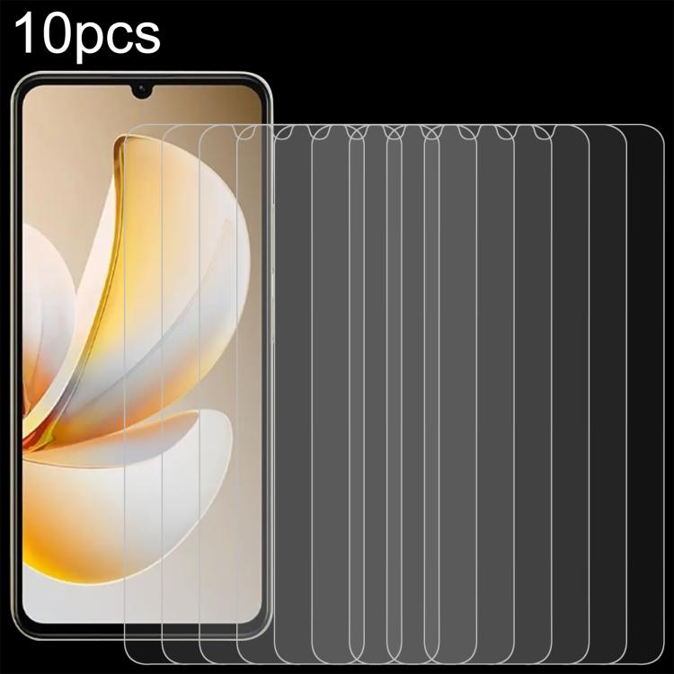 Pellicola in vetro temperato 10 pezzi 0,26 mm 9H 2,5D, For Realme P4R 5G, For Realme C100i 4G, For Realme C100x 4G, For Realme C100 5G, For Realme C100 4G, For Realme Narzo 100 Lite 5G, For Realme P3 Lite 5G / 4G, For Realme P4 Lite 5G                 ...