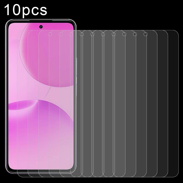 Pellicola in vetro temperato 10 pezzi 0,26 mm 9H 2,5D, For Realme P4R 5G, For Realme C100i 4G, For Realme C100x 4G, For Realme C100 5G, For Realme C100 4G, For Realme Narzo 100 Lite 5G, For Realme P3 Lite 5G / 4G, For Realme P4 Lite 5G                 ...