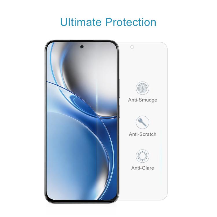 Pellicola in vetro temperato 10 pezzi 0,26 mm 9H 2,5D, For Realme P4R 5G, For Realme C100i 4G, For Realme C100x 4G, For Realme C100 5G, For Realme C100 4G, For Realme Narzo 100 Lite 5G, For Realme P3 Lite 5G / 4G, For Realme P4 Lite 5G                 ...