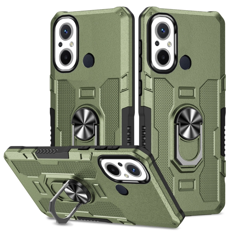 Custodia ibrida TPU con anello per Xiaomi Redmi 12C