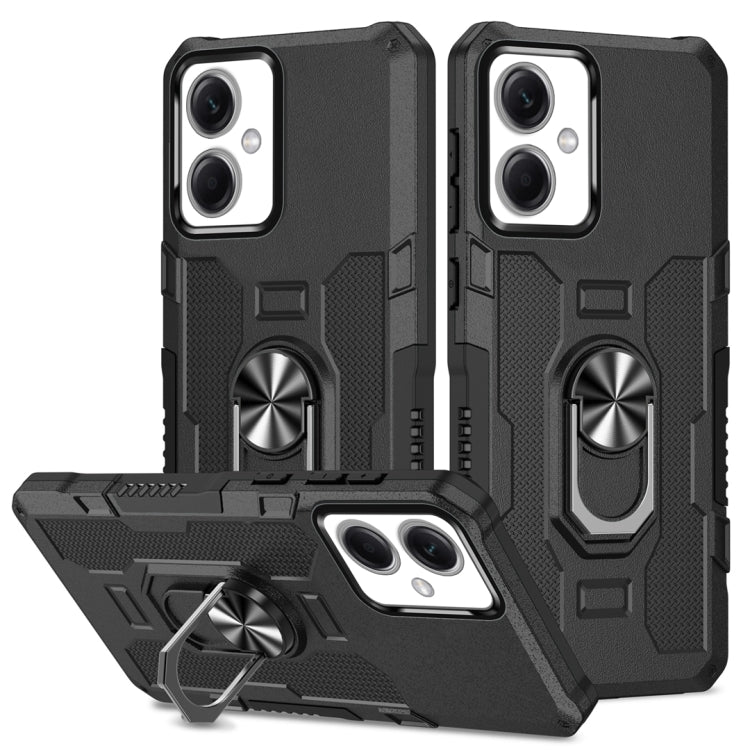Custodia ibrida TPU con anello per Xiaomi Redmi 12C