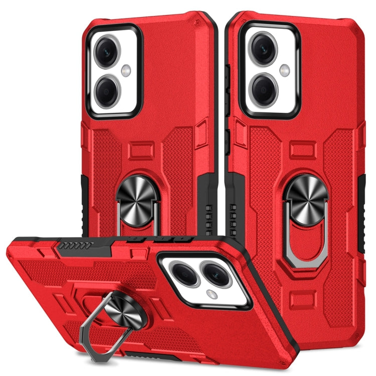 Custodia ibrida TPU con anello per Xiaomi Redmi 12C