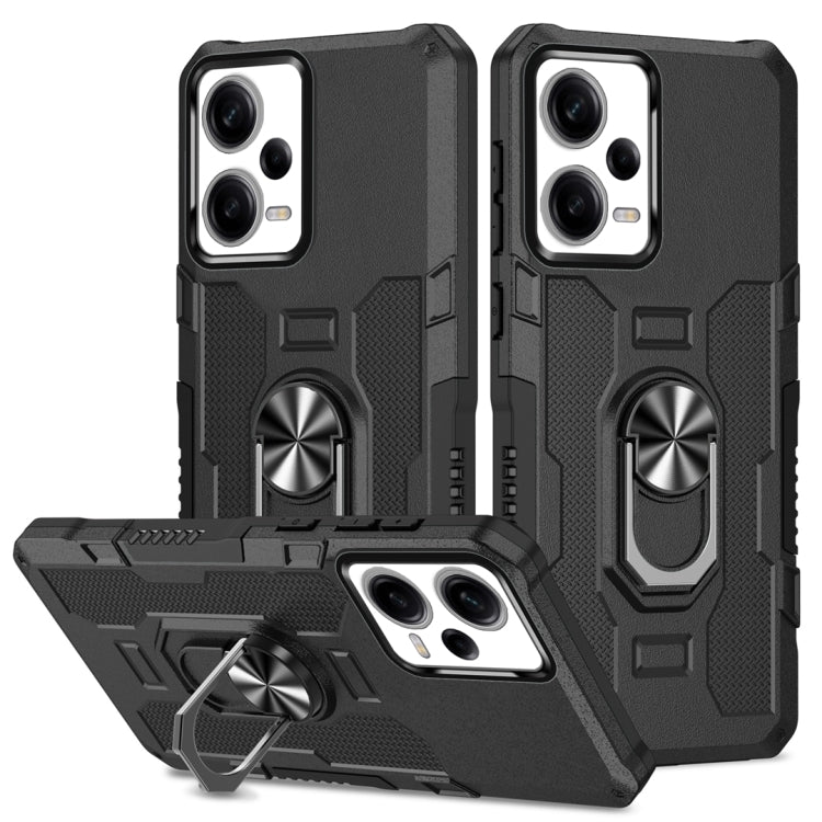 Custodia ibrida TPU con anello per Xiaomi Redmi 12C