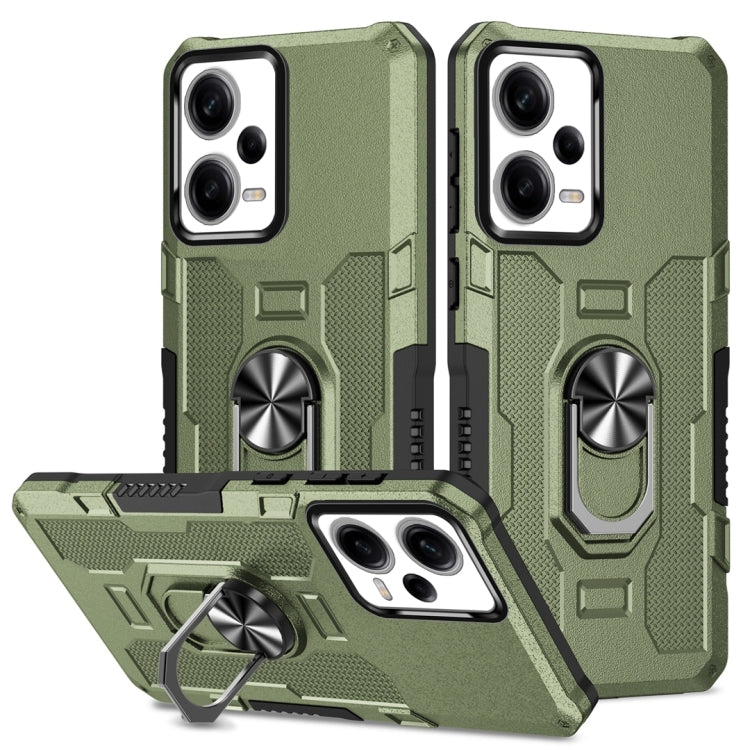 Custodia ibrida TPU con anello per Xiaomi Redmi 12C