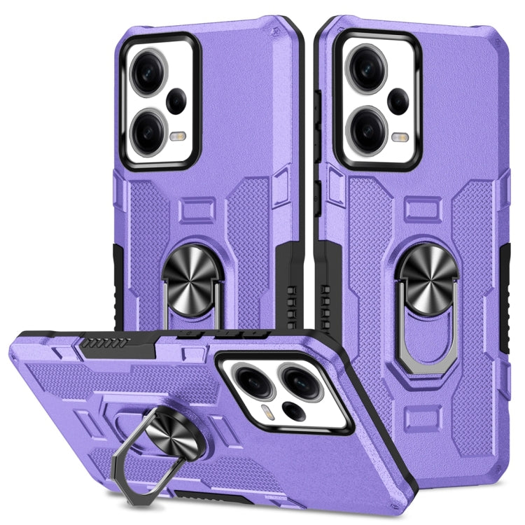 Custodia ibrida TPU con anello per Xiaomi Redmi 12C