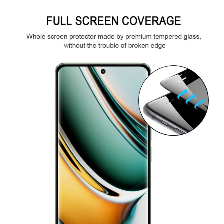 Pellicola in vetro temperato a schermo intero con bordo curvo 3D, For Realme 11 Pro (1pc)
