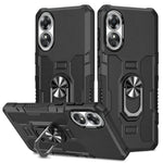Custodia per telefono ibrida con armatura porta anello, For OPPO A17