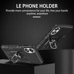 Custodia per telefono ibrida con armatura porta anello, For OPPO A17