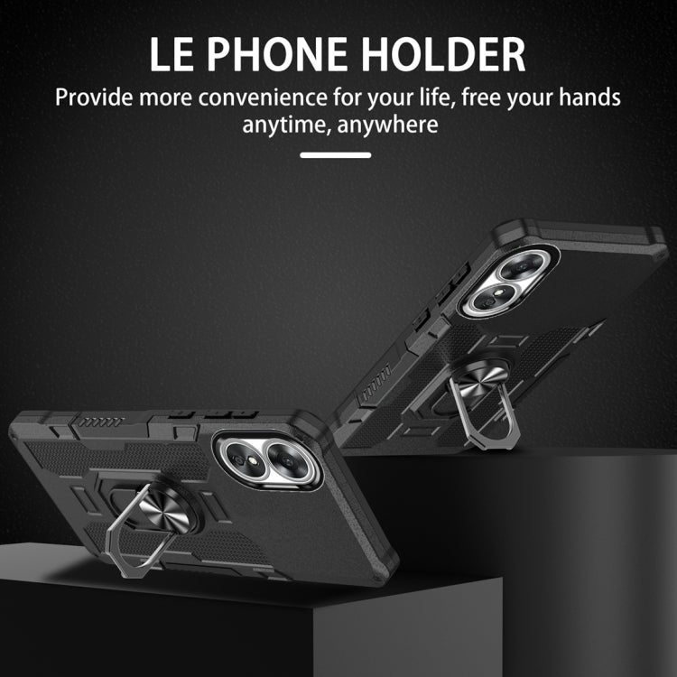 Custodia per telefono ibrida con armatura porta anello, For OPPO A17