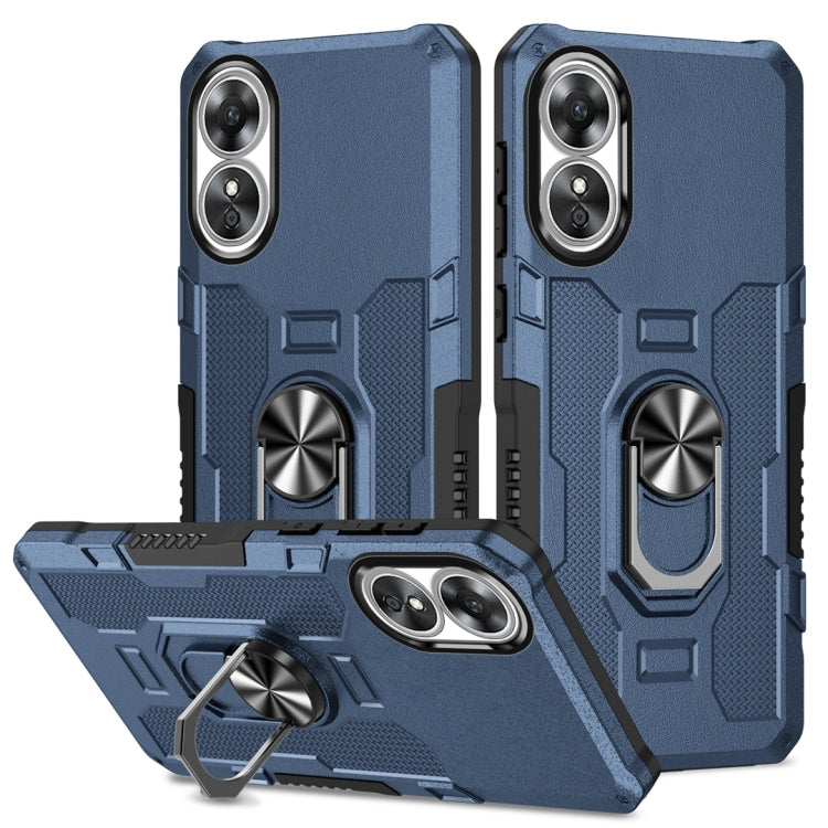 Custodia per telefono ibrida con armatura porta anello, For OPPO A17