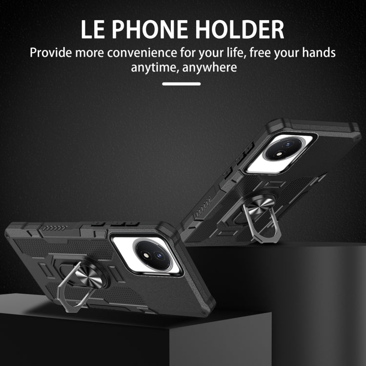 Custodia per telefono ibrida con armatura porta anello, For vivo Y02, For vivo V27e, For vivo V27