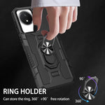 Custodia per telefono ibrida con armatura porta anello, For vivo Y02, For vivo V27e, For vivo V27