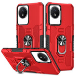 Custodia per telefono ibrida con armatura porta anello, For vivo Y02, For vivo V27e, For vivo V27
