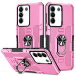 Custodia per telefono ibrida con armatura porta anello, For vivo Y02, For vivo V27e, For vivo V27