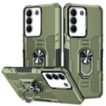 Custodia per telefono ibrida con armatura porta anello, For vivo Y02, For vivo V27e, For vivo V27