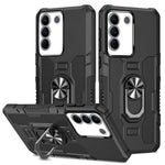 Custodia per telefono ibrida con armatura porta anello, For vivo Y02, For vivo V27e, For vivo V27