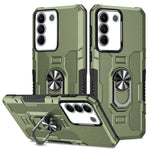 Custodia per telefono ibrida con armatura porta anello, For vivo Y02, For vivo V27e, For vivo V27