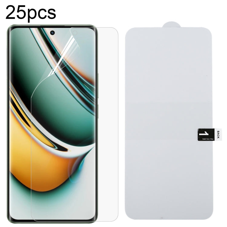 Pellicola idrogel antideflagrante per protezione schermo intero da 25 pezzi, For Realme 11 Pro (25 PCS)