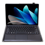 AV12-A Custodia per tablet in pelle con tastiera Bluetooth divisa ultrasottile con touchpad, AV12-A