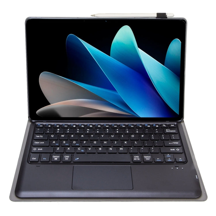 AV12-A Custodia per tablet in pelle con tastiera Bluetooth divisa ultrasottile con touchpad, AV12-A