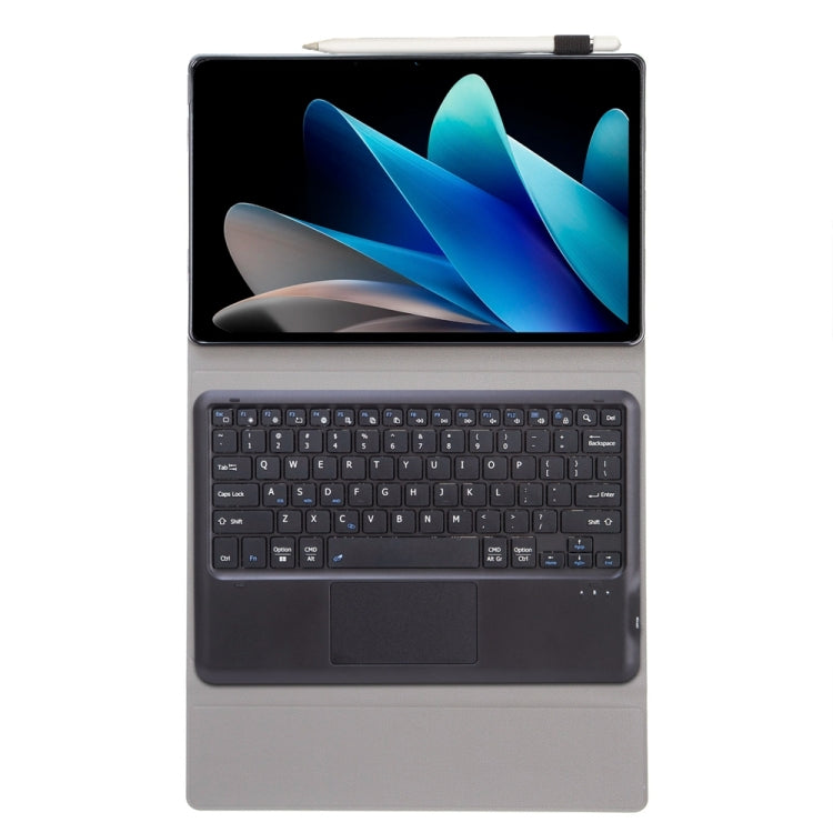 AV12-A Custodia per tablet in pelle con tastiera Bluetooth divisa ultrasottile con touchpad, AV12-A