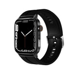 GT22 Schermo TFT da 1,85 pollici Orologio intelligente per la salute della fascia in silicone, supporto per chiamata Bluetooth / Plateau Ossigeno nel sangue / Temperatura corporea / Aritmia / Monitoraggio della frequenza cardiaca TI, Silicone Band (Bla...