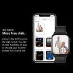 GT22 Schermo TFT da 1,85 pollici Orologio intelligente per la salute della fascia in silicone, supporto per chiamata Bluetooth / Plateau Ossigeno nel sangue / Temperatura corporea / Aritmia / Monitoraggio della frequenza cardiaca TI, Silicone Band (Bla...