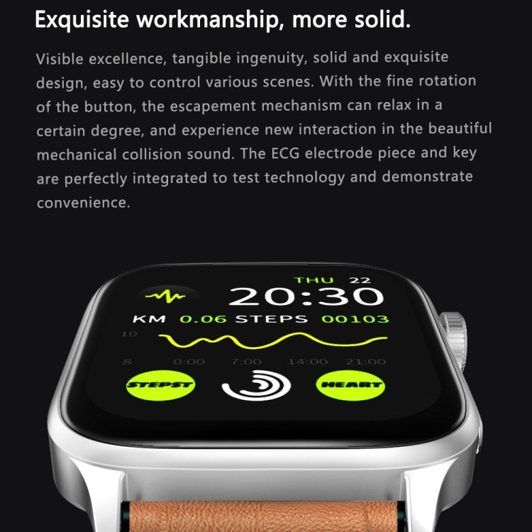 GT22 Schermo TFT da 1,85 pollici Orologio intelligente per la salute della fascia in silicone, supporto per chiamata Bluetooth / Plateau Ossigeno nel sangue / Temperatura corporea / Aritmia / Monitoraggio della frequenza cardiaca TI, Silicone Band (Bla...