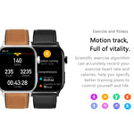 GT22 Schermo TFT da 1,85 pollici Orologio intelligente per la salute della fascia in silicone, supporto per chiamata Bluetooth / Plateau Ossigeno nel sangue / Temperatura corporea / Aritmia / Monitoraggio della frequenza cardiaca TI, Silicone Band (Bla...