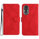 Custodia per telefono in pelle goffrata con cuciture, For Honor 80, For Honor 80 Pro, For Honor X5 4G, For Honor X9a 5G /Magic5 Lite