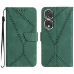 Custodia per telefono in pelle goffrata con cuciture, For Honor 80, For Honor 80 Pro, For Honor X5 4G, For Honor X9a 5G /Magic5 Lite