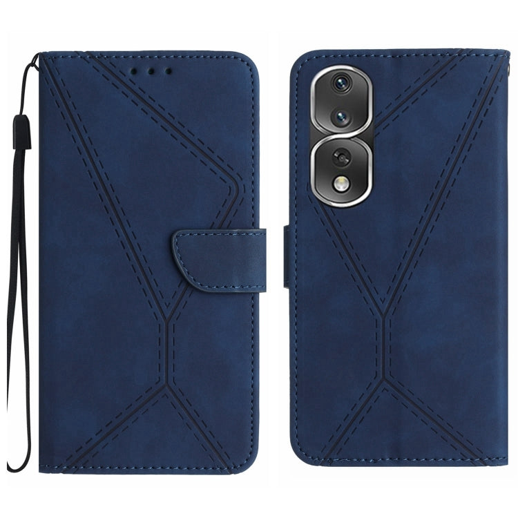 Custodia per telefono in pelle goffrata con cuciture, For Honor 80, For Honor 80 Pro, For Honor X5 4G, For Honor X9a 5G /Magic5 Lite