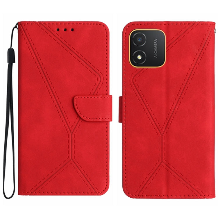 Custodia per telefono in pelle goffrata con cuciture, For Honor 80, For Honor 80 Pro, For Honor X5 4G, For Honor X9a 5G /Magic5 Lite
