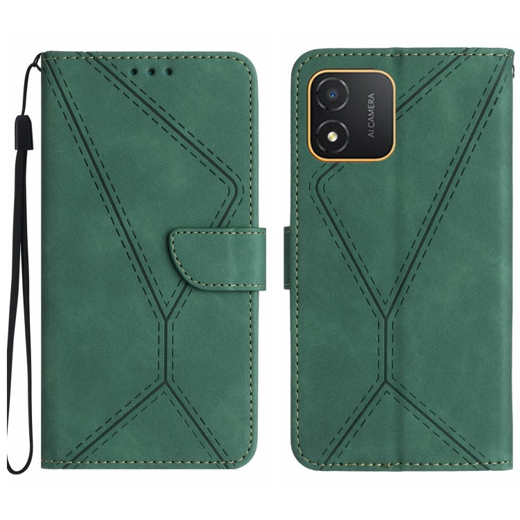 Custodia per telefono in pelle goffrata con cuciture, For Honor 80, For Honor 80 Pro, For Honor X5 4G, For Honor X9a 5G /Magic5 Lite